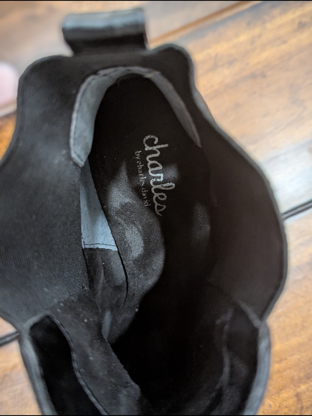 Black Studded Leather Ankle Boots - Picture 7 of 12